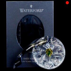 Waterford Crystal Ornament Gift of Imagination Disc 2014 Times Square Ball NIB